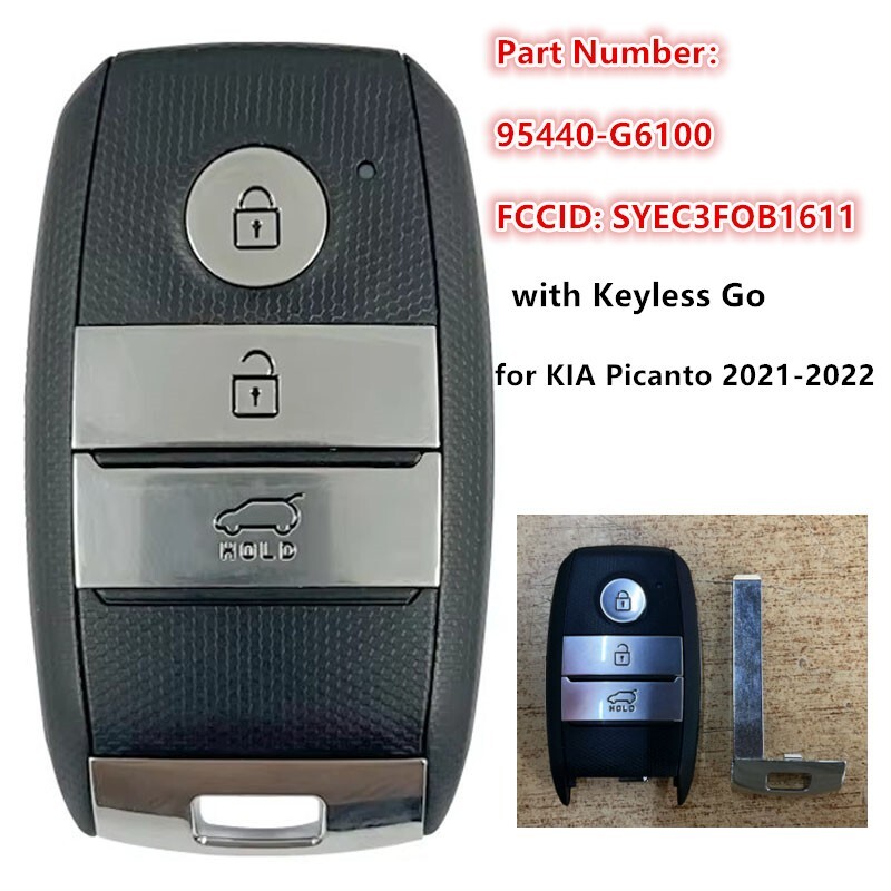 95440-G6100 3B Keyless Smart Remote Key Fob 433MHz 8A for KIA