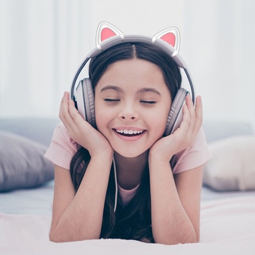 Kitten Ears Universal for Gaming Headset for Ideal Gifts for Boys Girls Family - Zdjęcie 3 z 10
