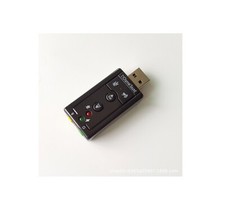 USB 2.0 External Sound Card Virtual 7.1 Channel Stereo Audio Portable Adapter