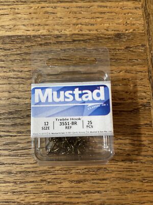 Mustad Treble Hook Size 12
