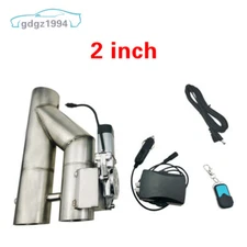 2'' Y Pipe Electric Exhaust Dual Valve Dump Valve Motor Kit with Remote Switch