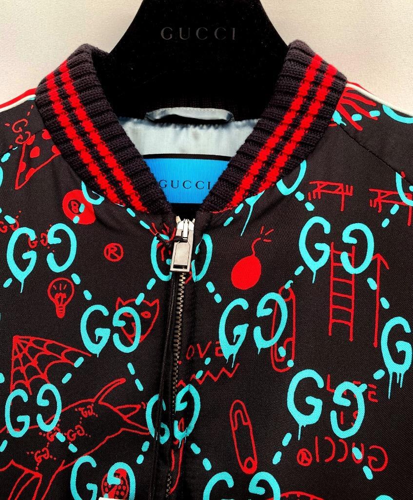 GUCCI GG classic bomber Jacket M IT46-48 New Auth | eBay UK