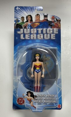 WONDER WOMAN DC Justice League Animated Series 4.75'' Figure Mattel 2003 (NEW)