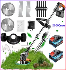 1000W Cordless WeedEater Electric Lawn Mower Lawn Edger Grass String Trimmer