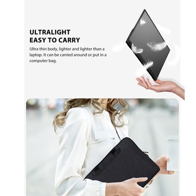 Portable Monitor 13.3in Ultra Slim HDR IPS Type C HD Multimedia Interface Comput