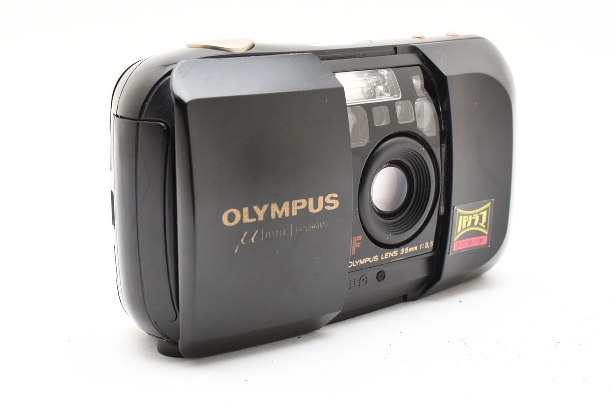 OLYMPUS μ[mju:] PANORAMA 35mm F3.5 Exc+5】 Olympus μ mju zoom Panorama Black 35mm f/3.5 Point