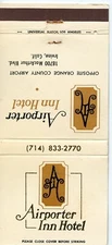 Airporter Inn Hotel, Irvine, California Matchbook