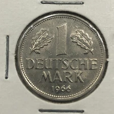 1966 Germany Uncirculated One Mark Foreign Coin #1498