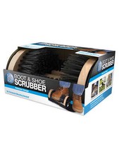 Shoe Gear Boot Shoe Scrubber, Hardwood Steel, Black