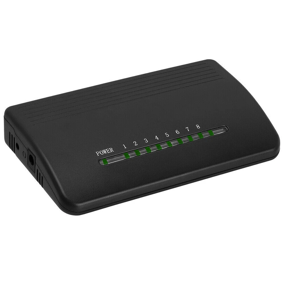 8 Port Network Switch 1-Input 8-Outputs 10/100Mbps Ethernet Desktop Switcher NEW - Image 2 of 4