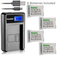 NB-13L Battery  LCD Charger for Canon PowerShot G9 X, G9 X Mark II, SX620 HS