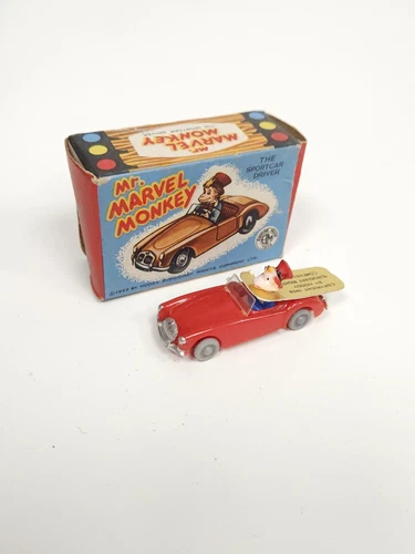Vintage Louis Marx Enid Blyton's Noddy Toy - Marvel Monkey Car ELM 1959 Rare