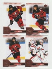 2022 UPPER DECK TEAM CANADA JUNIORS/WOMEN BASE ROSE GOLD CARDS 1-100 U-Pick List