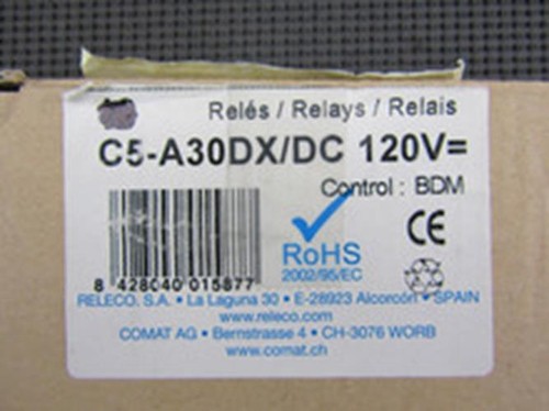 Releco C5-A30DX/DC125V 16A 11 Blade Control Relay Turck R4447D - Picture 7 of 7