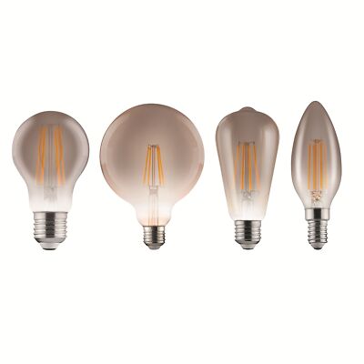 Xavax Leuchtmittel LED 4w 8w, E14 E27 Vintage Birne Lampe 230V Warmweiß dimmbar