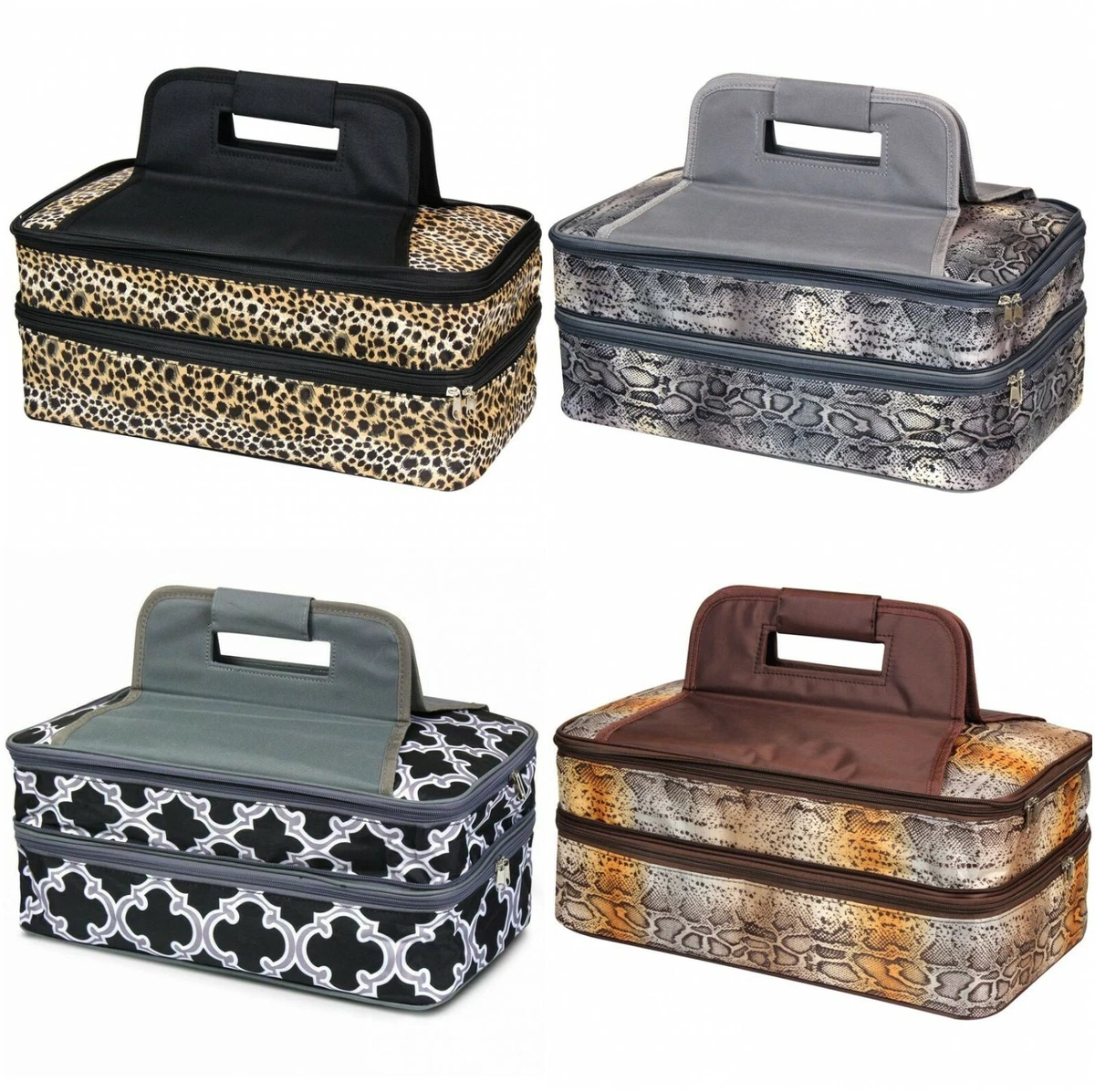 Insulated casserole top dish carrier