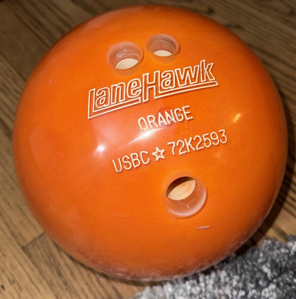Rare LANE HAWK ORANGE Unicorn Holy Grail BOWLING BALL Viral Trump 72k2593 Fruit - Image 2 of 4