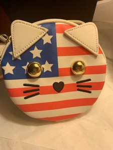 betsey johnson flag purse