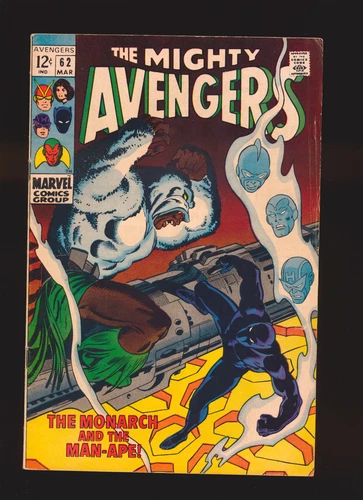 Avengers # 62 - 1st M’Baku AKA Man-Ape, 1st W’Kabi VG Cond