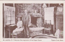 Mr & Mrs EF Stenman-Originators of The Paper House-PIGEON COVE, Massachusetts