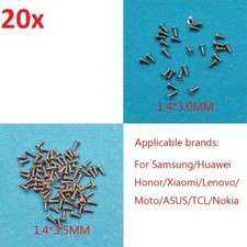 20x Mobile Phone Screws 3.0mm 3.5mm for Samsung Huawei Xiaomi Nokia LG Asus