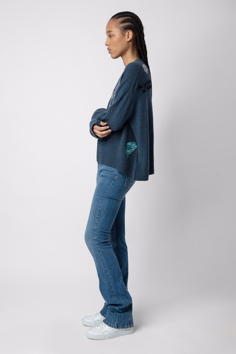 2024 Zadig & Voltaire Markus Cashmere Sweater Jumper 2024 Zadig & Voltaire Markus Cashmere Sweater Jumper