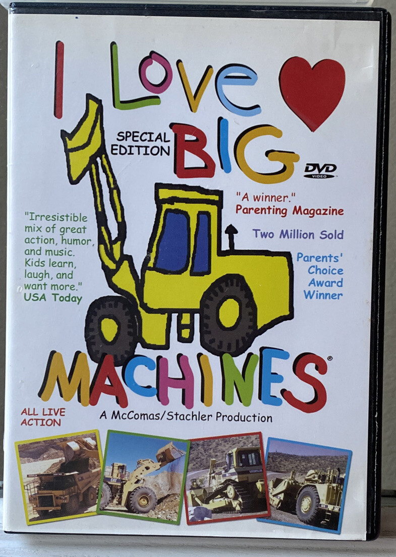I Love Big Machines TM Books & Video 1995 1999 2005 DVD silly
