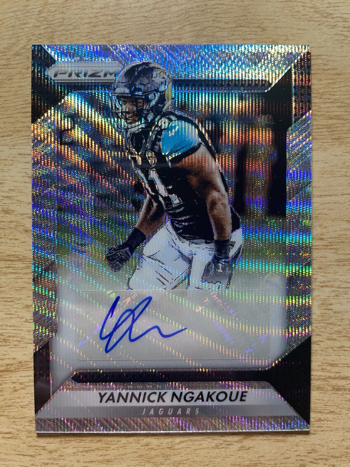 2016 Panini Prizm Yannick Ngakoue #RA-YNG Rookie Blue Wave Autograph 27/149