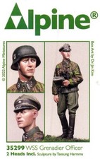 ALPINE MINIATURES 1:35 SET 35299 WWII GERMAN WSS GRENADIER OFFICER 1 FIGURE 
