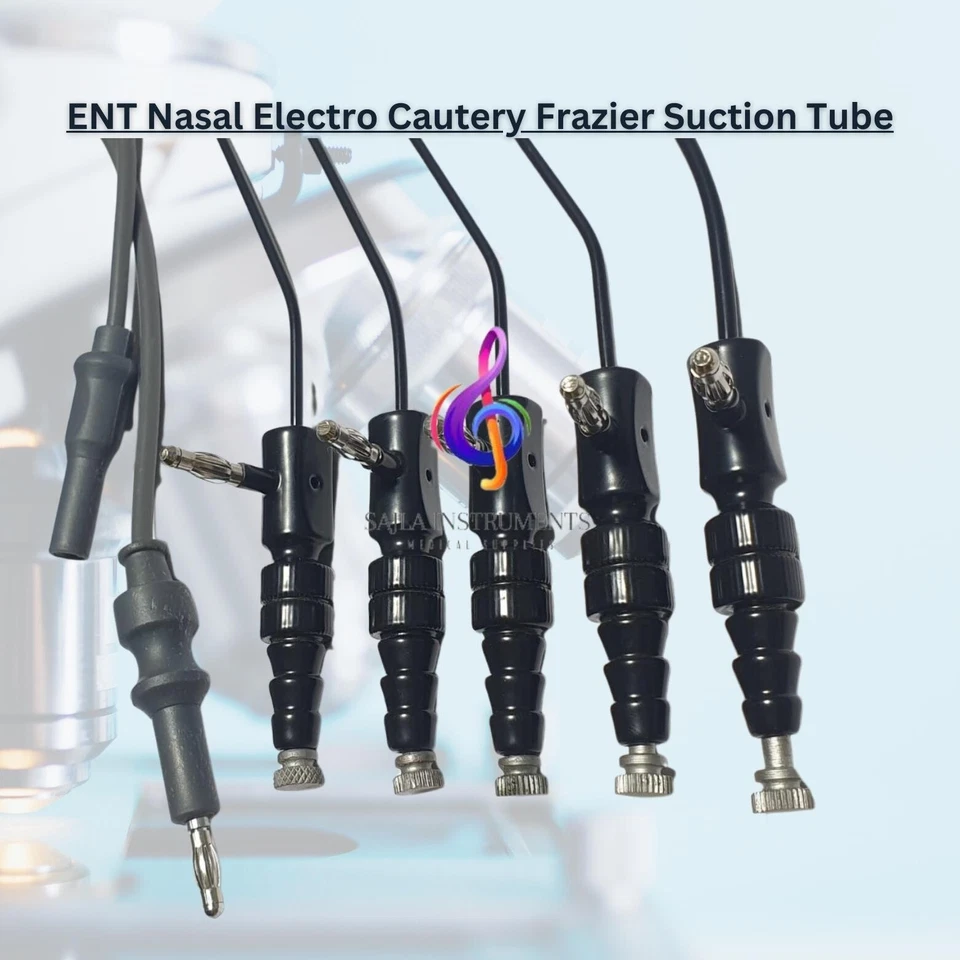 Electro Cautery Frazier 吸管 ENT 鼻蓝色绝缘带手指切割 — 第 3/3 张图片