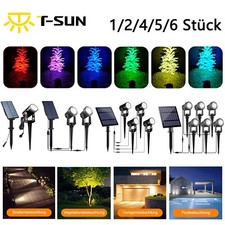 1/2/3/4/6er LED Solarstrahler Solarleuchte So...