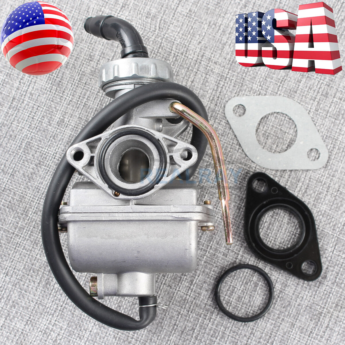 100 Cc Carb PZ20 Carburetor For 50cc-135cc ATVs, Go-Karts, TaoTao, SUNL & More (Includes Filter & Gaskets) 50 Cc Scooter Carburetor - Foto 8