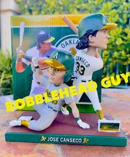 🔥Oakland A's Jose Conseco 40/40 SGA Bobblehead INCLUDES GAME TICKET 🎟️ 🔥