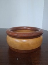 Handmade Wooden Bowl Signed And Dated