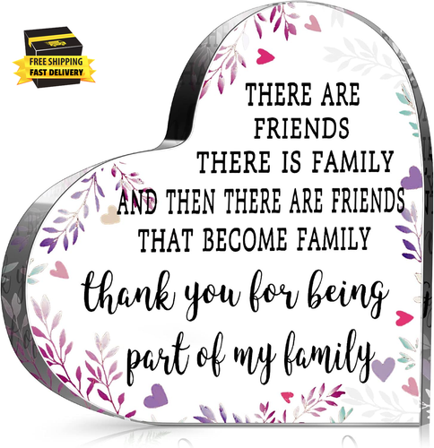 Friendship Gift for Women Girls Birthday Going Away Gifts Best Friend Acrylic Pl