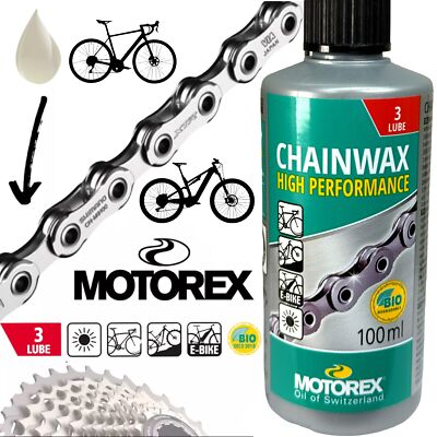 Motorex Fahrrad MTB Road Ebike Gravel City Kettenwax Ketten Öl Service Wax 100ml