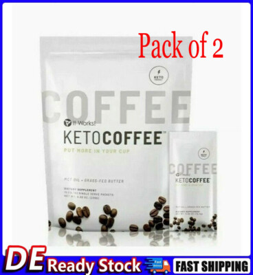 2X | It Works Keto Coffee 15 Packets with MCT Oil New And Improved Factory Seale