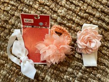 Baby Girl Headbands, Hair Bows, Stretchy Nylon Headband, Newborn, Toddlers. NEW