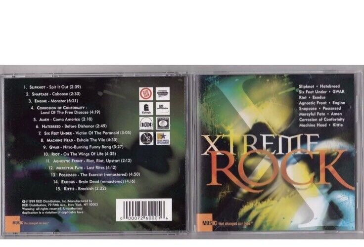 XTREME ROCK MUSIC THAT CHANGED OUR LIVES CD 1999 New Sealed METAL