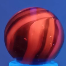 UV-Reactive Vacor Hot Tamale Marble .64 Inches Near-Mint Condition
