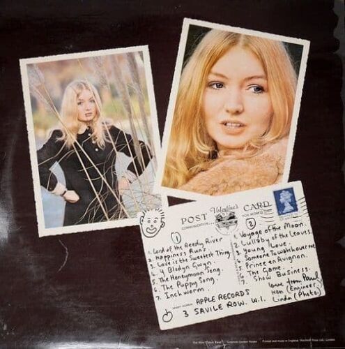 MARY HOPKIN Post Card Vinyl Record Album LP Apple 1969 Mono Folk Rock Pop Music - Picture 4 of 6