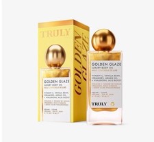 TRULY Golden Glaze Luxury Body Oil Vitamin C Hyaluronic Acid Shimmer 3.1oz NIB