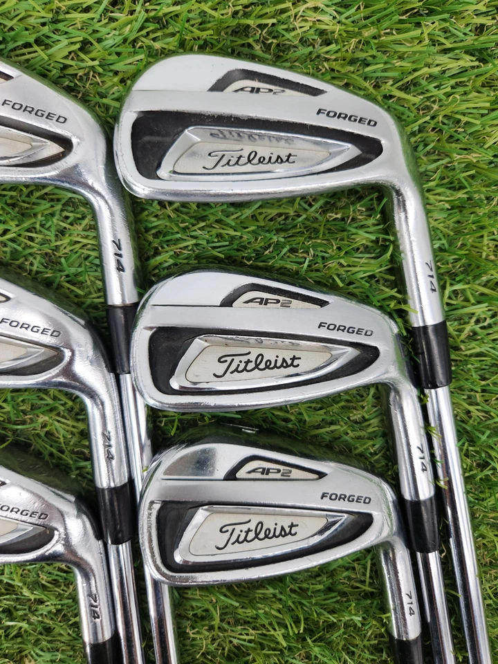2013 TITLEIST 714 AP2 IRON SET 5-PW REG STEEL SHAFT FAIR - Image 3 of 4