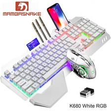 K680 2.4G Keyboard and Mouse Wireless Gaming Combo RGB Backlit For PC Mac Laptop