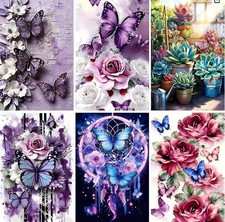 EWJRNSF 6 Pack 5D Diamond Painting Kits for B 6 Butterfly