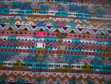 Wet Nose Designs CAT or KITTEN COLLAR COLOR BUCKLE Fun Aztec Stripes Tribal