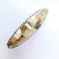 Baltic amber hair barrette for women, french hair clip amber mosaic hair pins