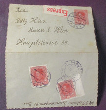 Kartenbrief,  gel. 1918  Express   Graz   nach Mauer bei Wien,