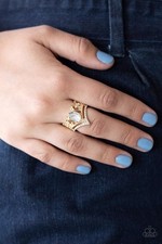 Metro Queen Gold Stretch Ring fits size 6 to ...