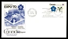 Mayfairstamps Canada FDC 1970 25 cents Japan expo kingswood First Day Cover cca_